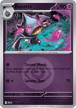 Banette 091 — Ascended Heroes: Additionals (English Pokémon TCG card)