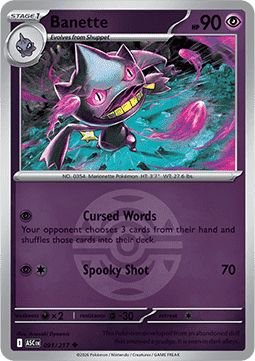 Banette 091 — Ascended Heroes: Additionals (English Pokémon TCG card)