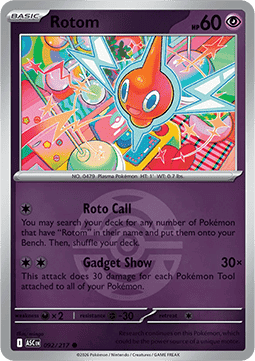 Rotom 092 — Ascended Heroes: Additionals (English Pokémon TCG card)