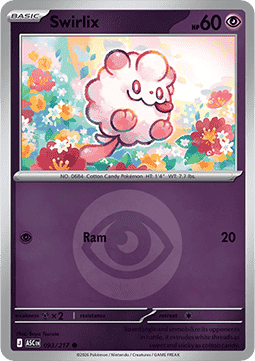 Swirlix 093 — Ascended Heroes: Additionals (English Pokémon TCG card)