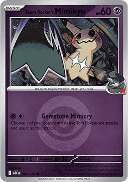 Team Rocket's Mimikyu 097 — Ascended Heroes: Additionals (English Pokémon TCG card)
