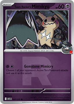 Team Rocket's Mimikyu 097 — Ascended Heroes: Additionals (English Pokémon TCG card)