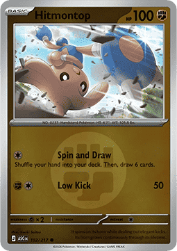 Hitmontop 102 — Ascended Heroes: Additionals (English Pokémon TCG card)