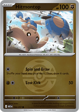 Hitmontop 102 — Ascended Heroes: Additionals (English Pokémon TCG card)