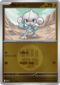 Meditite 103 — Ascended Heroes: Additionals (English Pokémon TCG card)