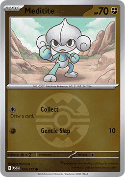Meditite 103 — Ascended Heroes: Additionals (English Pokémon TCG card)