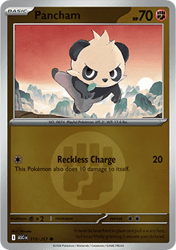 Pancham 115 — Ascended Heroes: Additionals (English Pokémon TCG card)