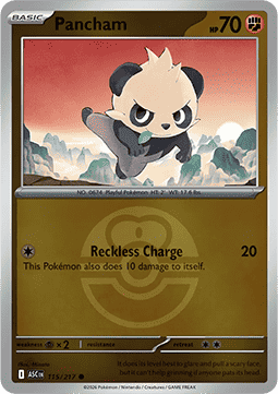 Pancham 115 — Ascended Heroes: Additionals (English Pokémon TCG card)