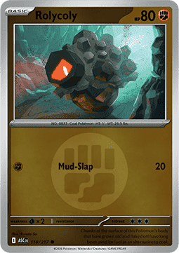 Rolycoly 118 — Ascended Heroes: Additionals (English Pokémon TCG card)