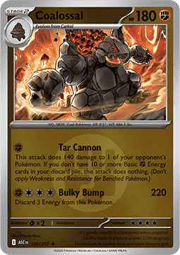 Coalossal 120 — Ascended Heroes: Additionals (English Pokémon TCG card)