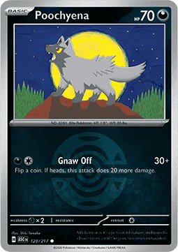 Poochyena 128 — Ascended Heroes: Additionals (English Pokémon TCG card)