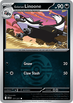 Galarian Linoone 131 — Ascended Heroes: Additionals (English Pokémon TCG card)