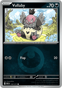 Vullaby 138 — Ascended Heroes: Additionals (English Pokémon TCG card)