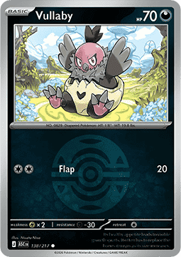 Vullaby 138 — Ascended Heroes: Additionals (English Pokémon TCG card)