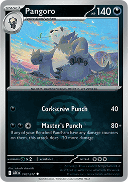 Pangoro 140 — Ascended Heroes: Additionals (English Pokémon TCG card)