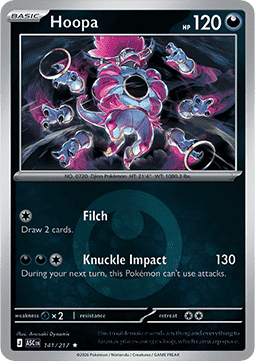 Hoopa 141 — Ascended Heroes: Additionals (English Pokémon TCG card)