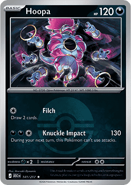Hoopa 141 — Ascended Heroes: Additionals (English Pokémon TCG card)