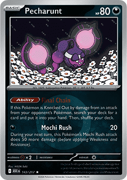 Pecharunt 143 — Ascended Heroes: Additionals (English Pokémon TCG card)
