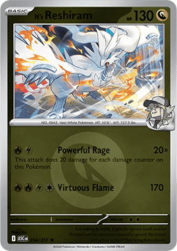 N's Reshiram 154 — Ascended Heroes: Additionals (English Pokémon TCG card)