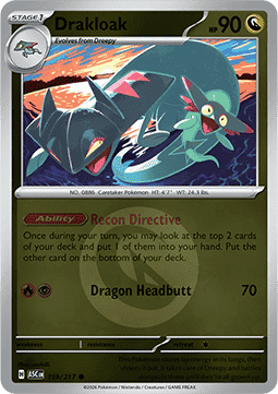 Drakloak 159 — Ascended Heroes: Additionals (English Pokémon TCG card)