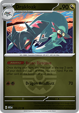 Drakloak 159 — Ascended Heroes: Additionals (English Pokémon TCG card)