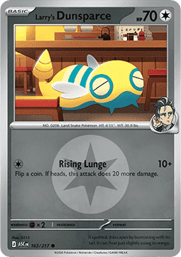 Larry's Dunsparce 163 — Ascended Heroes: Additionals (English Pokémon TCG card)