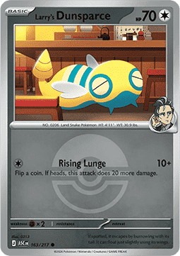 Larry's Dunsparce 163 — Ascended Heroes: Additionals (English Pokémon TCG card)