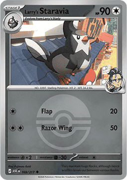 Larry's Staravia 169 — Ascended Heroes: Additionals (English Pokémon TCG card)
