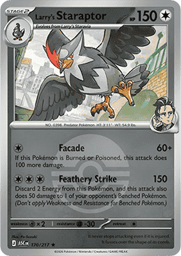 Larry's Staraptor 170 — Ascended Heroes: Additionals (English Pokémon TCG card)