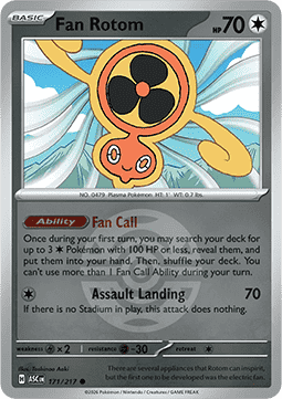 Fan Rotom 171 — Ascended Heroes: Additionals (English Pokémon TCG card)