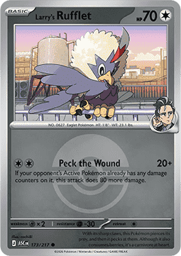 Larry's Rufflet 173 — Ascended Heroes: Additionals (English Pokémon TCG card)