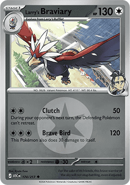 Larry's Braviary 174 — Ascended Heroes: Additionals (English Pokémon TCG card)