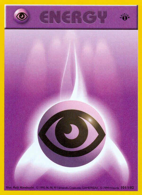 Psychic Energy 101 — Base Set (Shadowless) (English Pokémon TCG card)