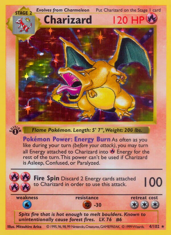 Charizard 004 — Base Set (Shadowless) (English Pokémon TCG card)