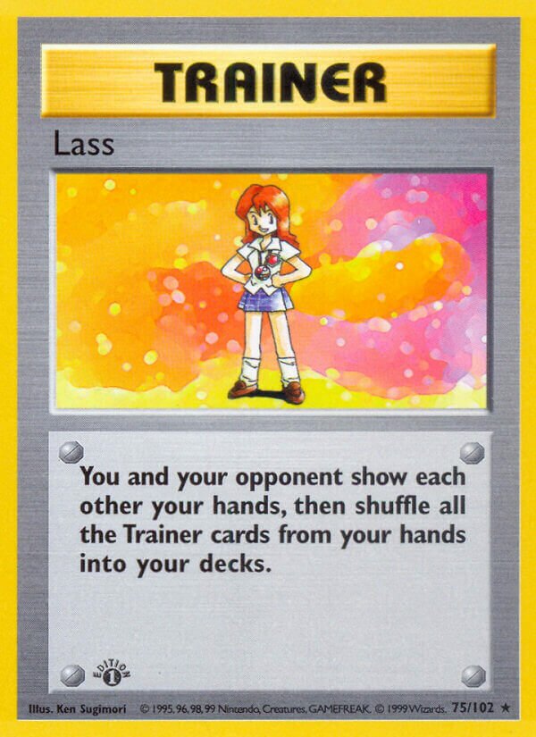 Lass 075 — Base Set (Shadowless) (English Pokémon TCG card)