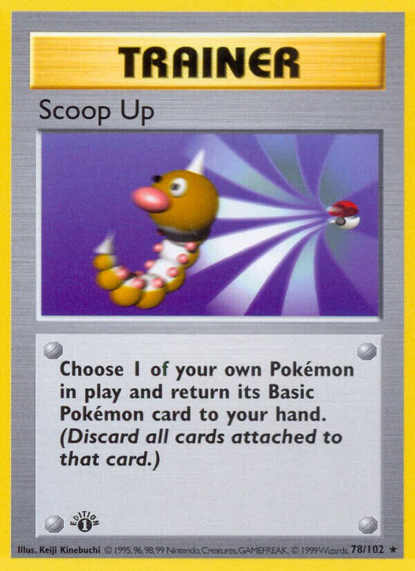 Scoop Up 078 — Base Set (Shadowless) (English Pokémon TCG card)