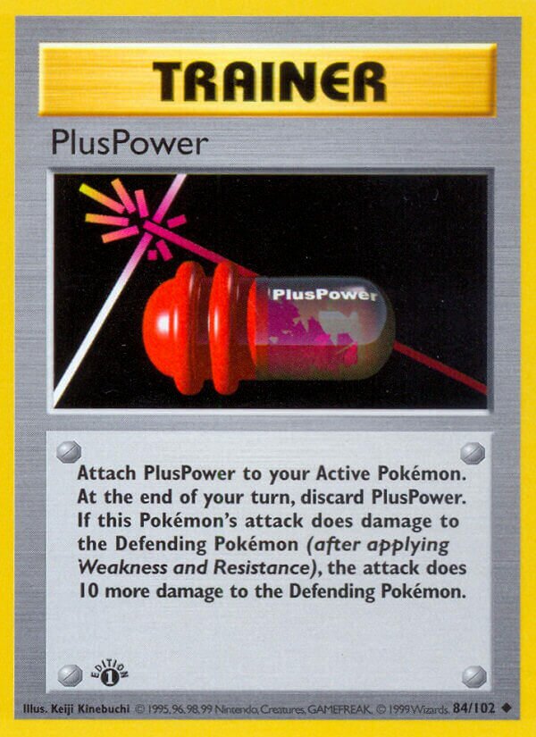 PlusPower 084 — Base Set (Shadowless) (English Pokémon TCG card)