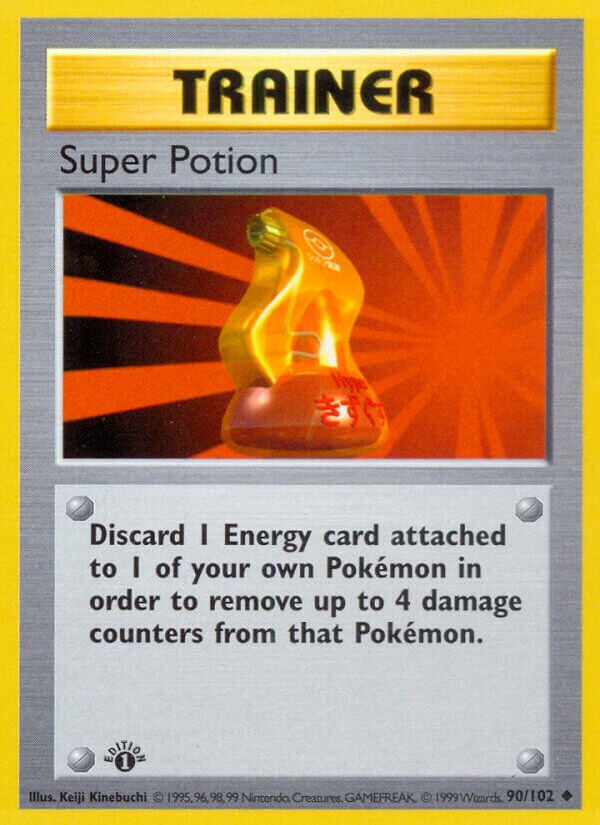 Super Potion 090 — Base Set (Shadowless) (English Pokémon TCG card)