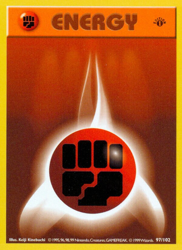 Fighting Energy 097 — Base Set (Shadowless) (English Pokémon TCG card)