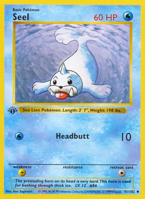 Seel 041/102 — Base Set (English Pokémon TCG card)