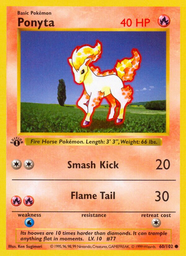 Ponyta 060/102 — Base Set (English Pokémon TCG card)