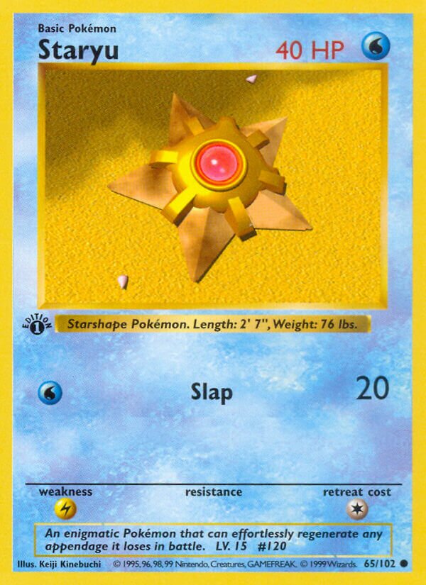 Staryu 065/102 — Base Set (English Pokémon TCG card)