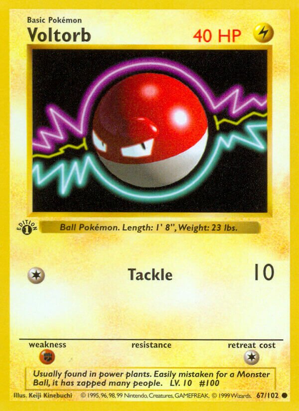 Voltorb 067/102 — Base Set (English Pokémon TCG card)