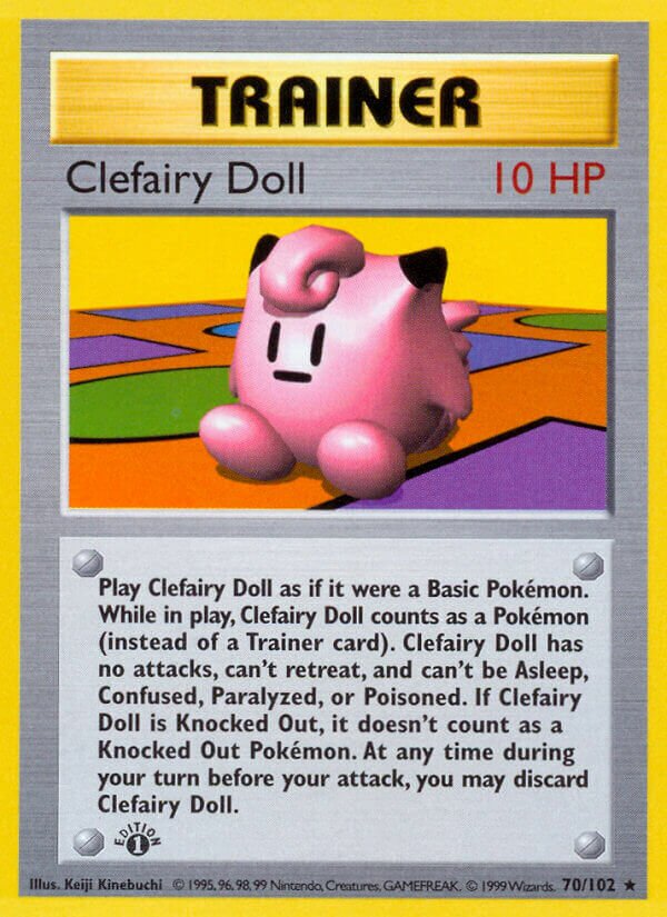 Clefairy Doll 070/102 — Base Set (English Pokémon TCG card)