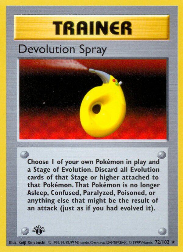 Devolution Spray 072/102 — Base Set (English Pokémon TCG card)