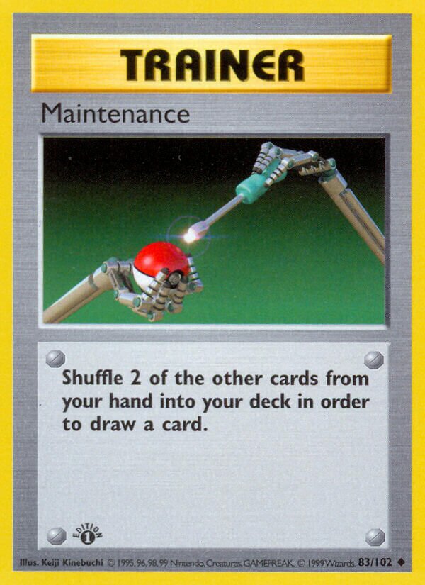Maintenance 083/102 — Base Set (English Pokémon TCG card)