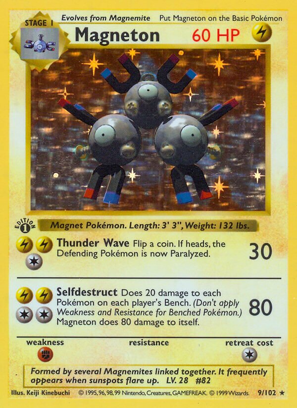 Magneton 009/102 — Base Set (English Pokémon TCG card)