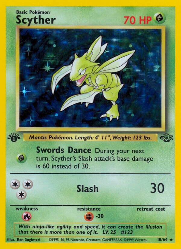 Scyther 010/64 — Jungle (English Pokémon TCG card)