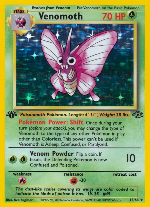 Venomoth 013/64 — Jungle (English Pokémon TCG card)