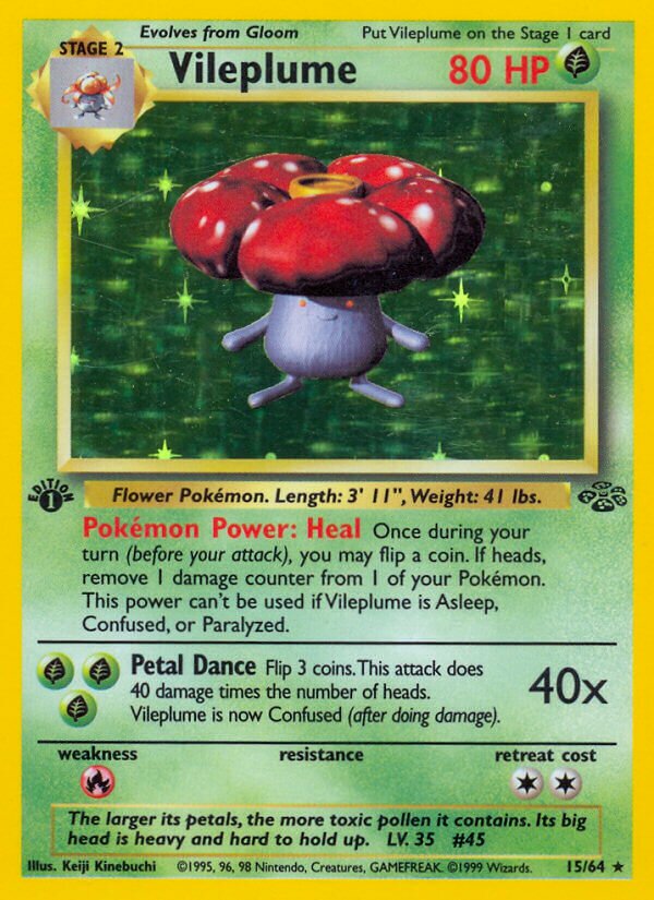 Vileplume 015/64 — Jungle (English Pokémon TCG card)